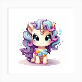 Cute Unicorn 678 Art Print