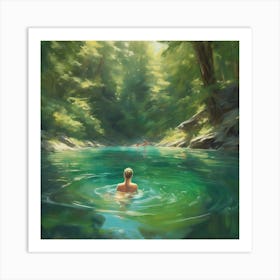 Wild Swimming Art Print 6 Art Print