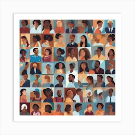 Portraits Of People Art Print