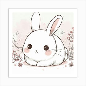 Cute Bunny 2 Art Print