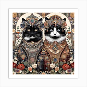 The Majestic Cats 9 Art Print