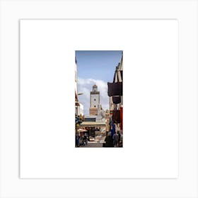 Street Scene In Marrakech Art Print