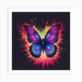 Butterfly Painting 253 Art Print