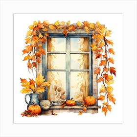 Autumn Window 5 Art Print