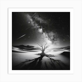 Tree In The Desert 6 Art Print