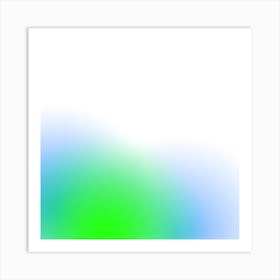 Abstract Green And Blue Background 1 Art Print