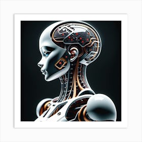 Cyborg Woman 63 Art Print