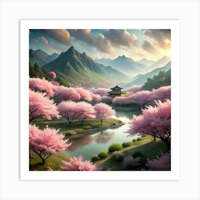 Cherry Blossoms Art Print