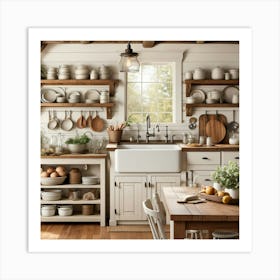 Farmhouse Kitchen 1 Art Print