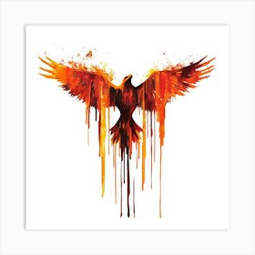 Phoenix.Generated AI. Wall Art Print Art Print