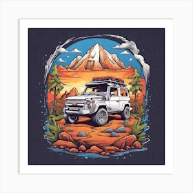 Jeep car Art Print