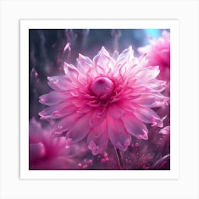 Dahlia Flower Art Print