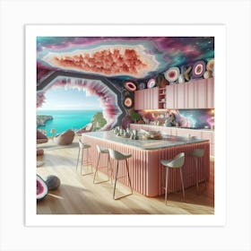 Galaxy Kitchen Art Print