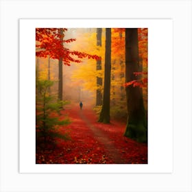 Autumn Forest 15 Art Print