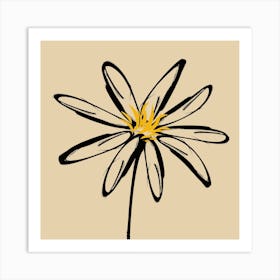 Daisy Cream Art Print