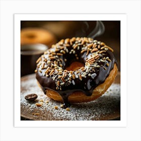 Donut With Sprinkles 1 Art Print