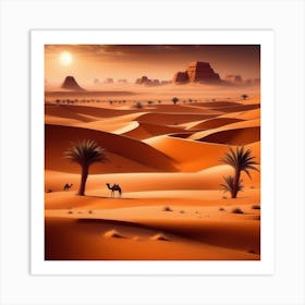 Desert Landscape 80 Art Print