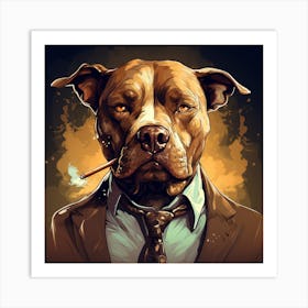 Pit Bull Art Print