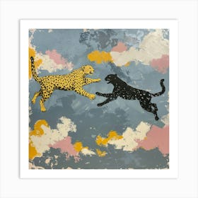 Cheetahs In The Sky Art Print