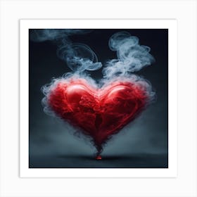 Heart Of Smoke Art Print