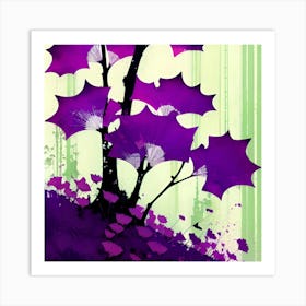 Purple Trees Art Print