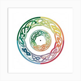 An Illustration Of A Celtic Rainbow Spir Ydpkgoyjqn6tuthqhgqr3g J9eak5oitkitj5ugxoh 7q Art Print