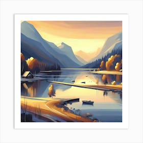 Landscape Painting 151 Art Print