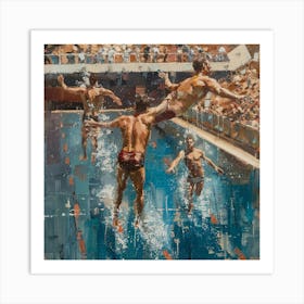 'Swimming' 1 Art Print