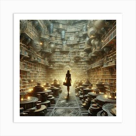 Library Of Books 1 Art Print