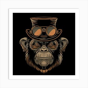 Steampunk Monkey 29 Art Print