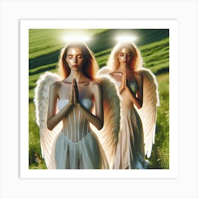 Angels In The Field 1 Art Print