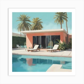 California House paintings art print Art Print