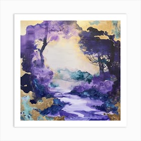 Purple Forest Art Print