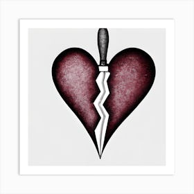 Broken Heart Art Print