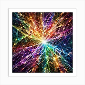 Abstract Fractal Background Art Print