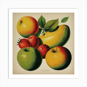 Fruit And Vegetables Art Print