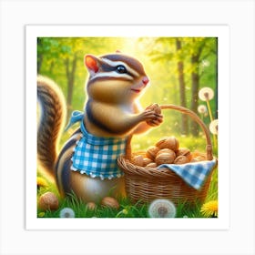 Chipmunk Art Print