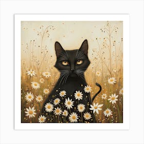 Cat Fairycore Painting 4 Art Print