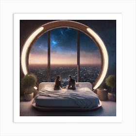 Futuristic Bedroom 15 Art Print