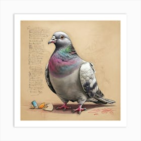 Pigeon 9 Art Print