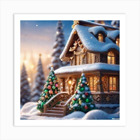 Christmas House 109 Art Print