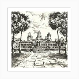 Angkor Temple 3 Art Print