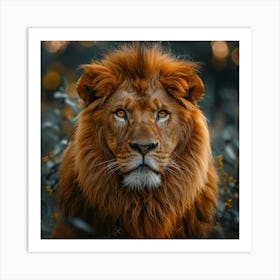 Lion Portrait Art Print