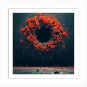 Flower In The Water Art Print