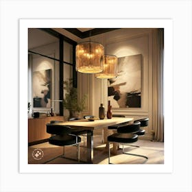 Modern Dining Room Art Print