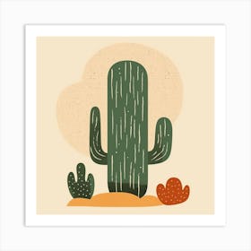 Cactus Illustration Art 56 Art Print