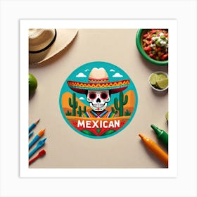 Mexican Skull 68 Art Print