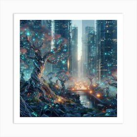 Futuristic Cityscape 23 Art Print