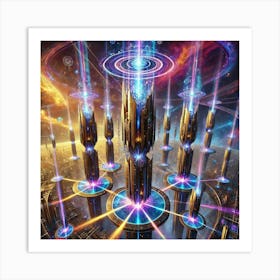 A Detailed Depiction Of The Infinite Spires Showca Art Print