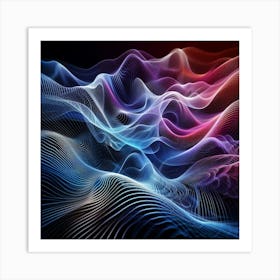 Abstract Wave Pattern Art Print